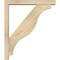 Ekena Millwork Funston Block Rough Sawn Bracket w/ Offset Brace, Douglas Fir, 4"W x 24"D x 28"H BKT0402X24X28FST05RDF - alternate 2